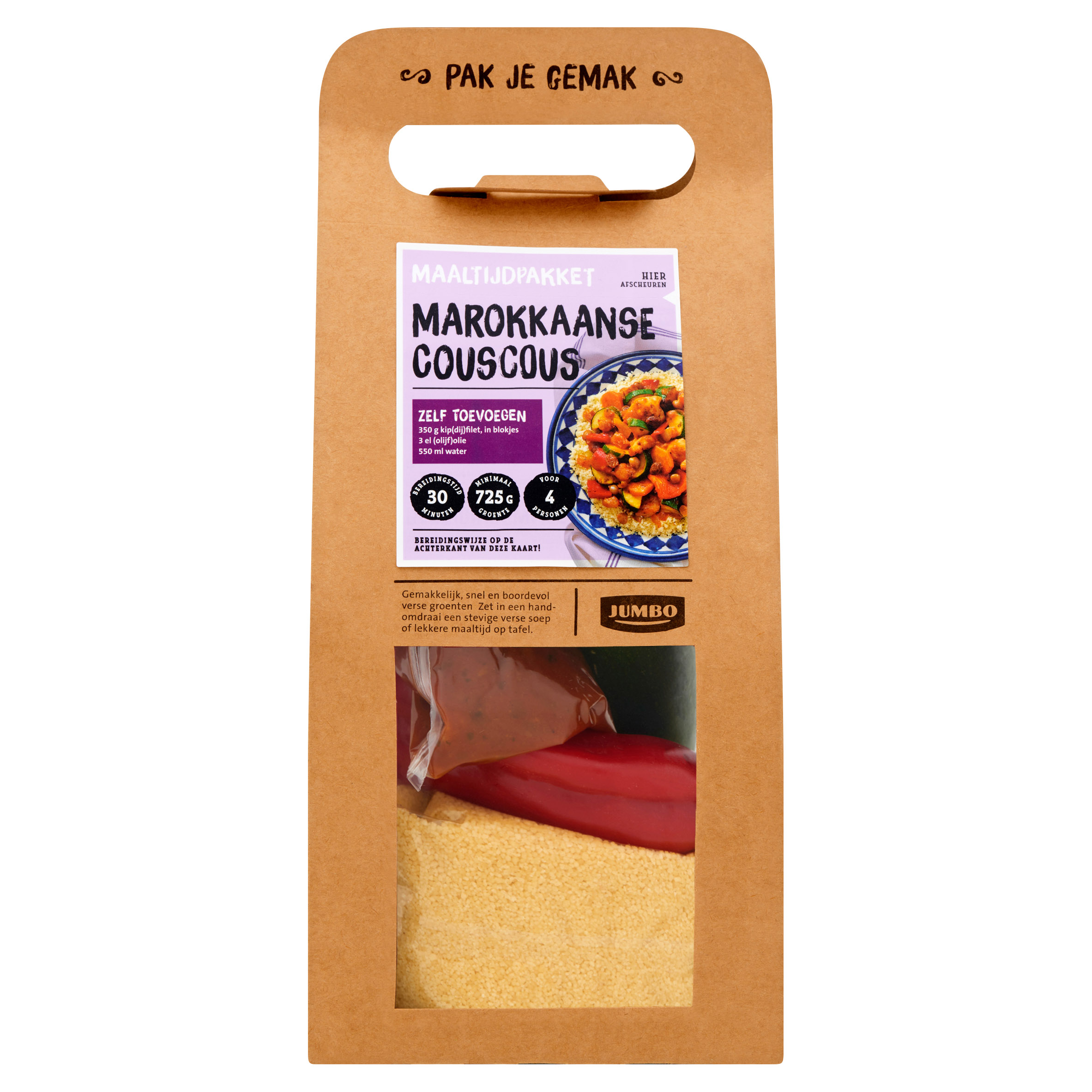 Recall door etiketfout maaltijdpakket Jumbo Marokkaanse couscous