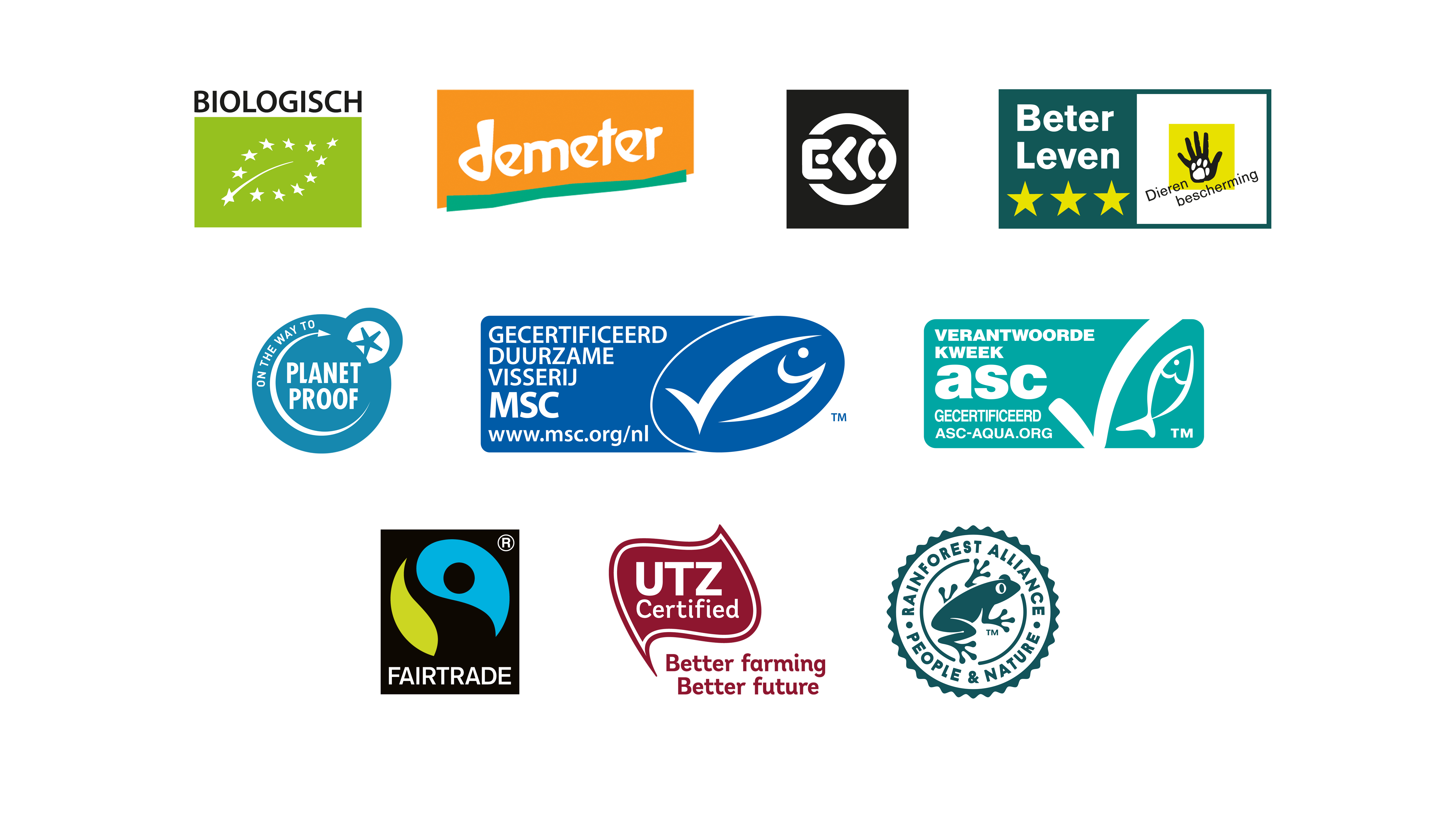 Milieu Centraal bestempelt tien keurmerken als 'topkeurmerken'