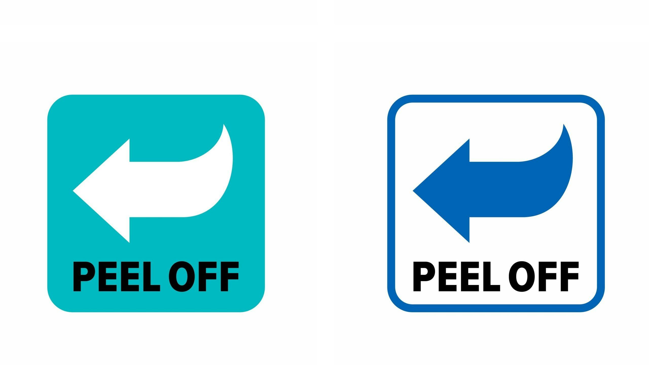 Een peel-off label op een voedingsmiddel, mag dat nu wel of niet?