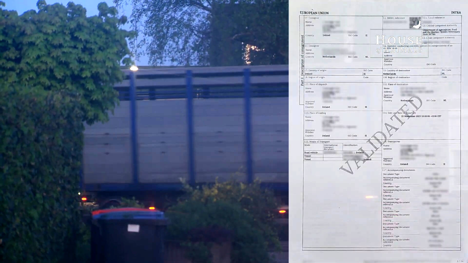 Gedoe met paardenpaspoorten vastgelegd in een documentaire van RTÉ Investigates. Screenschot afkomstig van House of Animals, een case uit 2024.