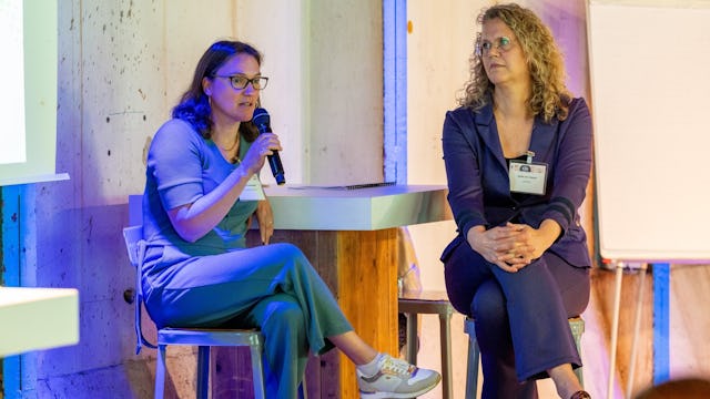 Vlnr: Yvonne Dommels, Siska ten Hoeve