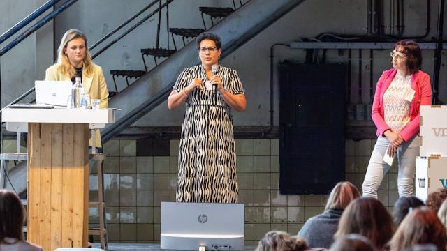 Vlnr: Rosanne Hendriksen, Ellis van Diermen en Stefanie Schoss