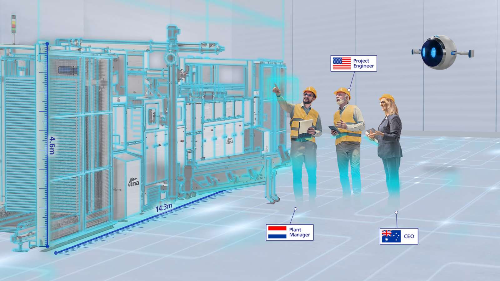 De gebruikers kunnen door de 3D-omgeving lopen, trappen op- en aflopen, foto’s maken van een bepaalde situatie en live overleggen met collega’s.