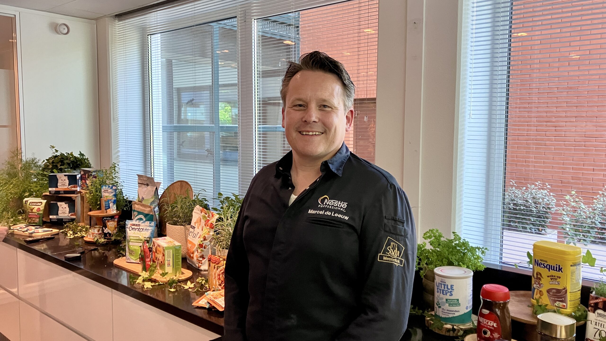 Marcel de Leeuw, Business Development Chef bij Nestlé Professional: “Structuur en sappigheid zijn de grootste uitdagingen bij vleesvervangers, maar we hebben flinke stappen gezet.”