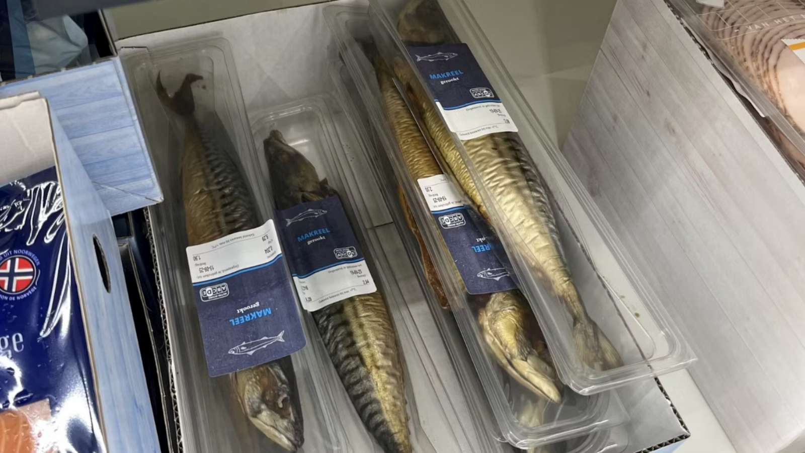 Gerookte makreel bij Lidl. Credit: Distrifood