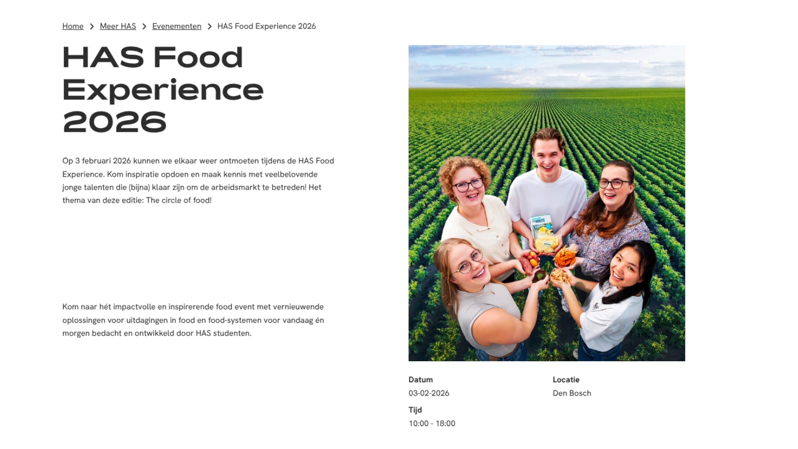 03/02/2026: HAS Food Experience 2026