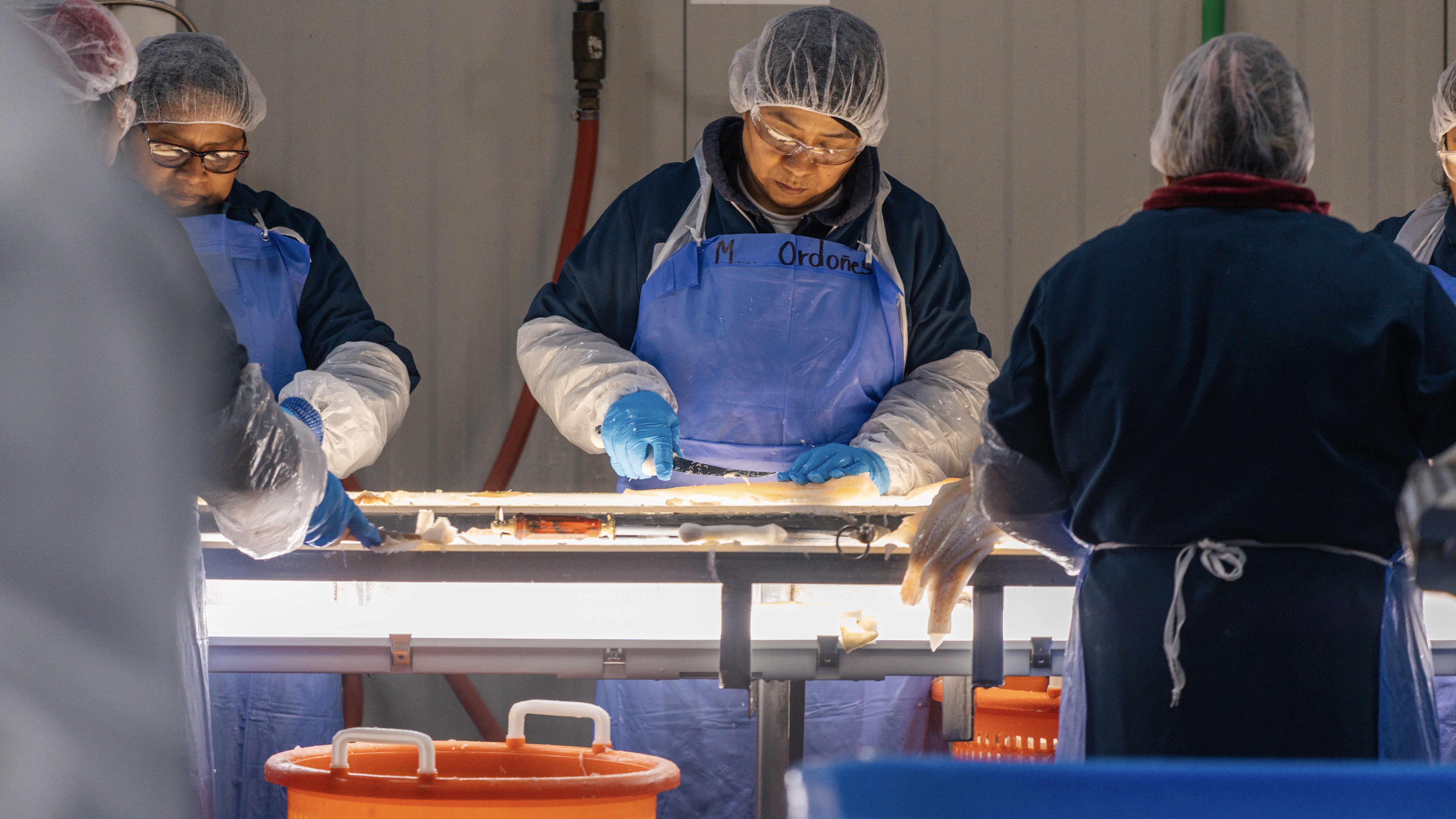 Visverwerking bij Eastern Fisheries (Beeld: Food Export - Northeast)